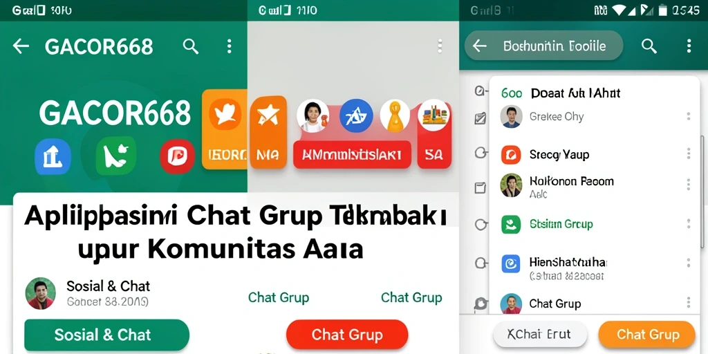 Antarmuka GACOR668 yang menarik untuk Chat Grup.