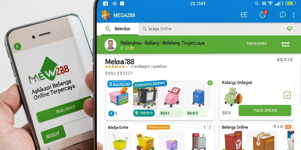 Antarmuka MEGA288 yang intuitif dan menarik untuk Belanja Online.