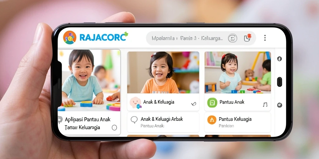 Tampilan antarmuka aplikasi RAJACORC yang sederhana dan informatif.