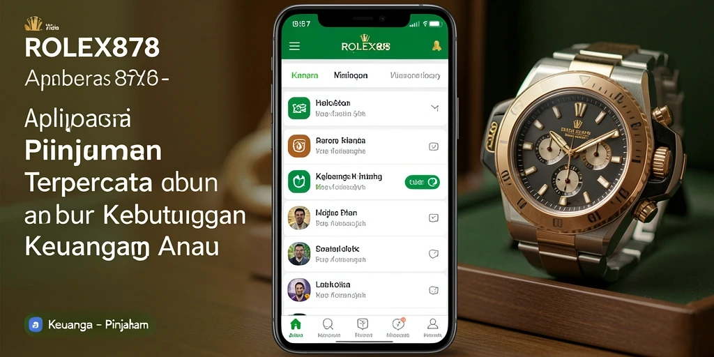 Tampilan antarmuka aplikasi <strong>ROLEX878</strong> yang user-friendly untuk pengajuan pinjaman.
